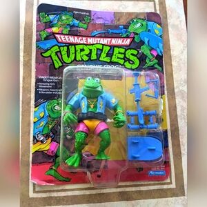 Teenage Mutant Ninja Turtles Genghis Frog TMNT Unpunched Collectible Vintage Toy